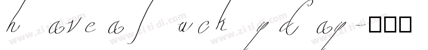 have a lucky day字体转换